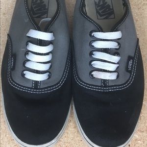 Vans black and gray men’s 6 women’s 7.5